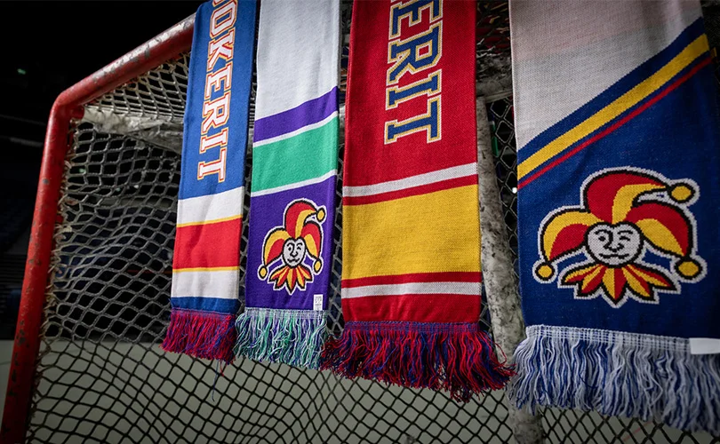 Jokerit fanituotteet kotiin ja katsomoon