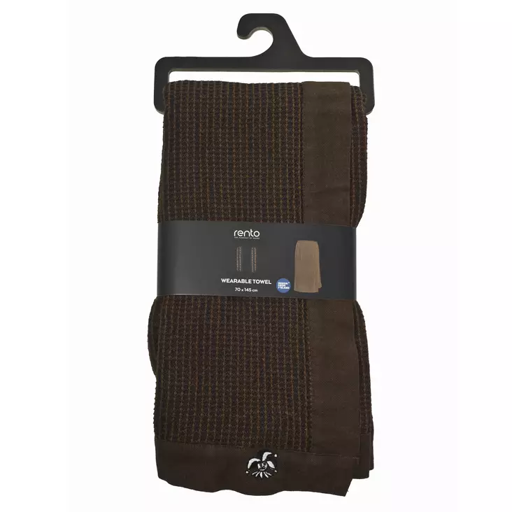 Lannepyyhe Kenno 70x145 cm ruskea - Sauna - 6410416406022 - 1