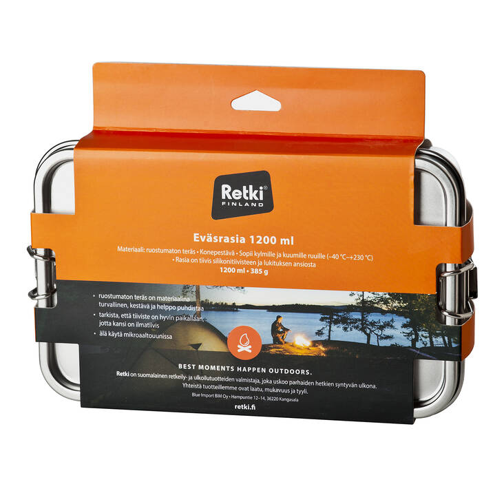 Eväsrasia teräs, 1200ml - Camping and free time - 6418536022986 - 1