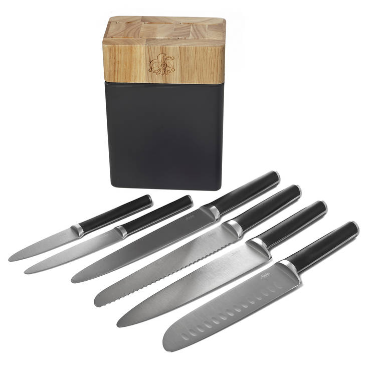 Safety Veitsisetti ja -tukki 7-osaa - Keittiö ja ruuan valmistus - 6410416260648 - 2