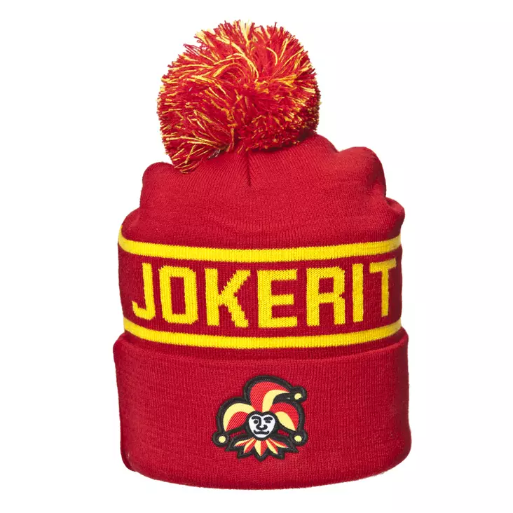Jokerit Classic - tupsupipo, punakeltain - Pipot ja lippikset - tupsuppunk - 2